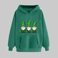 thumbnail image 2 of VBTAPA 2025 St. Patrick's Day Womens Graphic Hoodies Irish Shamrock Print Hooded Sweatshirt Lucky Clover Long Sleeve Drawstring Pullover Tops Army Green S, 2 of 6