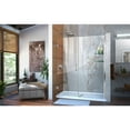 thumbnail image 5 of DreamLine Unidoor 58-59 in. W x 72 in. H Frameless Hinged Shower Door with Shelves in Chrome, 5 of 13