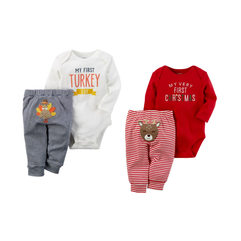 Carter's Carter's Baby Bundle My First Christmas and Thanksgiving Sets Unisex 18 Months