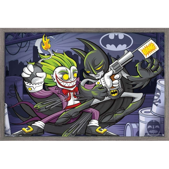 DC Comics - Batman - Bang Wall Poster, 14.725" x 22.375", Framed