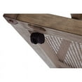 thumbnail image 2 of Calum Solid Wood Cocktail Table with Natural Cane Shelf, 2 of 3