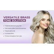 Karseell Purple Hair Mask Professional Neutralizes Brass & Yellow Tones for Blonde Silver Gray Highlighted Hair 16.90 oz 500ml