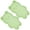 Green bear, variant on 2pcs/set Pet Placemat Cats Dogs Feeding Mat with Raised Edges Silicone Placemat