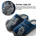 thumbnail image 4 of Knivor Cat Cartoon Scuff House Slippers for Women Cute Animal Fuzzy Fleece Lined Slip On Non Slip Thick Sole Indoor Outdoor Winter Couple Slippers, 4 of 9