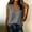 *Gray, variant on ClodeEU Women's Linen V Neck Sleeveless Pleated Tank Top,Casual Loose Summer Blouse Army Green,Women's Plus L