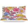 thumbnail image 3 of HAHDAXIA Sunflower Pattern Bedding Solid Comforter Set for All Seasons,3 Pieces(1 Comforter+2 Pillowcases),Soft Microfiber Bedding Set Twin(86"x70"), 3 of 7