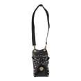 thumbnail image 2 of Tijeras de peluquero de cuero PU, tijera peine Clip portaherramienta bolsa, riñonera, negro Zulema bolsa de tijeras de salón, 2 of 8