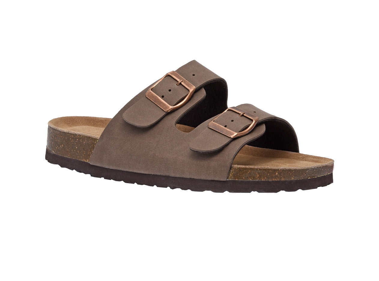 CUSHIONAIRE Women s Lane Cork Footbed Sandal with Comfort