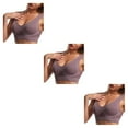 thumbnail image 4 of Qarigey Sujetador deportivo inalámbrico para mujer, chaleco acolchado sin costuras para gimnasio, ropa interior transpirable a prueba de Type1 NO1, 4 of 6