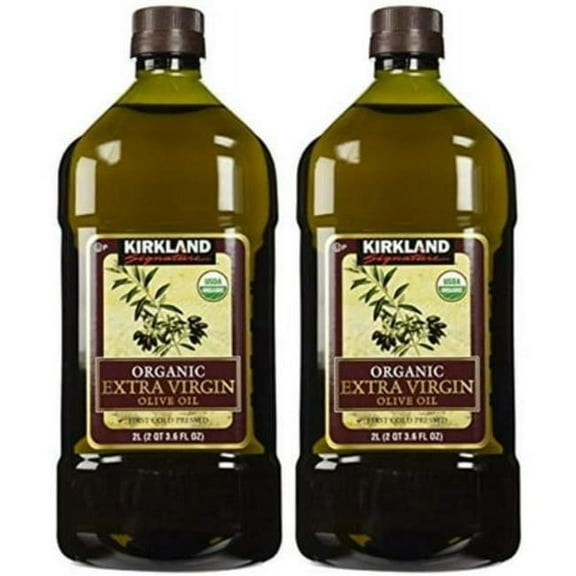 Kirkland Signature 2 x Organic Extra Virgin Olive Oil, 2 Liters - SET OF 4