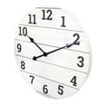 thumbnail image 3 of Mainstays 20" Analog Whitewashed Wood Plank Wall Clock, 3 of 7