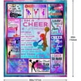 thumbnail image 2 of Cheerleader Gifts for Girls, Cheerleader Gifts Blanket 60"x50", Cheer Gifts for Cheerleaders, Cheerleading Gifts for Girls Teens Kids, Cheerleader Gift Ideas for Birthday Christmas, Throw Blankets, 2 of 6