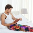thumbnail image 6 of Beach Colorful Tropical Leaf Men'S Pajama Pants Soft Sleep Lounge Pants Pjs Bottoms With Pockets Xx-Large, 6 of 6