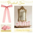 thumbnail image 4 of 12-Pack Pink Bow Ribbon Decorations Set for Gift Wrapping Candle Holders Christmas Tree Small Bows for Party Wedding Holiday Decor(Pink), 4 of 6