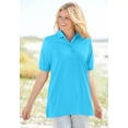 thumbnail image 5 of Woman Within Plus Size Elbow-Sleeve Polo Tunic, 5 of 6