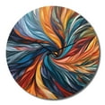 thumbnail image 4 of Designart "Symphony of Spirals III" Abstract Spirals Oversized Wall Clock, 4 of 5