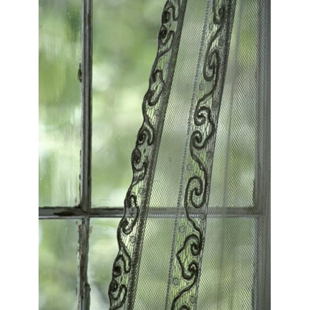 Lace Curtains in Mining Ghost Town, Nevada City, Montana, USA Print Wall Art By John & Lisa