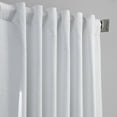 thumbnail image 4 of Half Price Drapes White Italian Faux Linen Hotel Blackout Curtains for Bedroom (1 Panel), 50W X 108L, 4 of 6