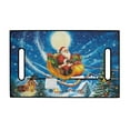 thumbnail image 6 of Yuyamidu Christmas Golf Cart Seat Covers with 4 Front Pockets Santa Claus Golf Cart Seats Towel Blanket for 2-Person Seats Club Car Seat Cushion Cover, Blue, 6 of 7