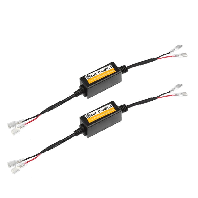 1 Par H1 LED Coche Faro Canbus Decodificador Error Libre Advertencia Resistencias
