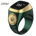 thumbnail image 1 of 5 Prayer Time Bluetooth-compatible Tally Counter Ring for Muslims (Green 20mm), 1 of 5