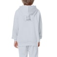 thumbnail image 5 of UDAUDU Kids Boys Girls Cat Ear Hoodies Round Neck Long Sleeve Kawaii Anime Print Hooded Sweater Cute Top Hoodies Pullover Light Gray 7-8 Years, 5 of 8