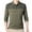 #H-Green, variant on GuangCheng George Men Shirt Striped Pattern Long Sleeve Soft Comfort Breathable Casual Stylish Blouses with Pockets,Khaki,XL