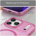 thumbnail image 6 of Allytechgroup Protective Case Cover for Apple iPhone 16 Plus, PC+TPU Anti-Scratch Shock-Absorbent Anti-Fingerprint Non-Slip Support Wireless Charging Matte Shockproof Magnetic Back Cover, Rose, 6 of 9