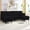 Black, variant on ijuicy Convertible U/L Shaped Sofa with Chaises, 6 Seater Couch for Living Room, Beige