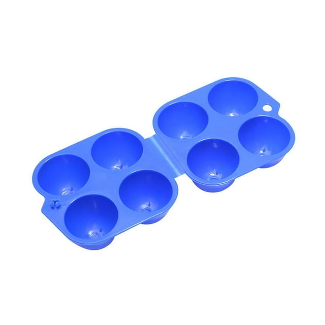 Portador de huevos Caja de huevos de 4 rejillas, Caja de almacenamiento de huevos, Contenedor de huevos portátil, Utensilios de cocina para acampar al Macarena Titular de huevo