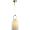 thumbnail image 4 of Stanza Collection One-Light Brushed Gold New Traditional Pendant Light, 4 of 13