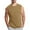Khaki, variant on cocolona Mens Summer Solid Color Tank Tops Crew Neck Sleeveless Stretchy Sports Shirts Gym Workout Running Tank Tops