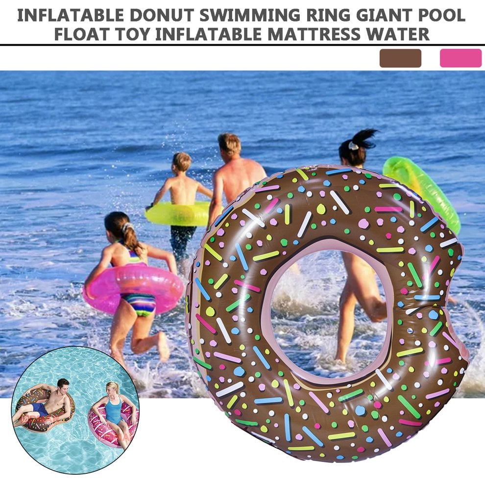 Donut Pool Float Doughnut Float Pink For Summer Funny Inflatable Vinyl