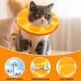 thumbnail image 3 of Minzimin 1Pack Cat Cone Collar Soft, Adjustable Cat Recovery Collars Spay Cones to Stop Licking, Cute Donut E Collar After Surgery, Anti-Lick Wound Healing Elizabethan Collar for Kittens, 3 of 7