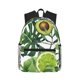 thumbnail image 1 of Disketp Watercolor Green Tropical Mochila Ligera Clásica con Múltiples Bolsillos, Mochila Casual para Hombre y Mujer, Ideal para Escuela, Trabajo y Viajes, 1 of 6