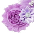thumbnail image 3 of (3 pack) Offray Accessories, Lavender Satin Tulle with Gem Flower Cluster, 1 Each, 3 of 7