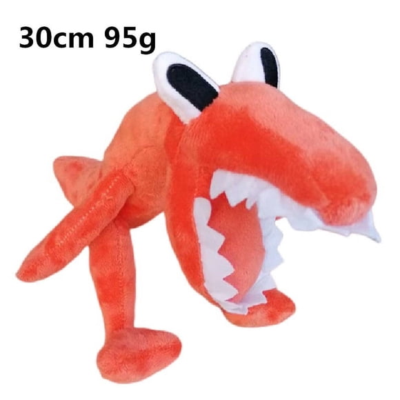 Rainbow Friends Orange 11.8" Small Plush Toy, Soft Stuffed Dinosaur Doll Inspired by the Popular Roblox Horror Game