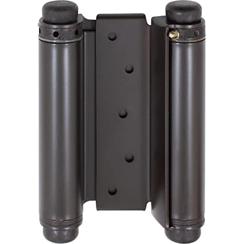 Heavy-Duty Double Acting Spring Hinge, 5 Inches, Fits Doors 1-1/8" to 1-3/8" Thick, 1-Pack, Oil-Rubbed Bronze by Stone Harbor Hardware