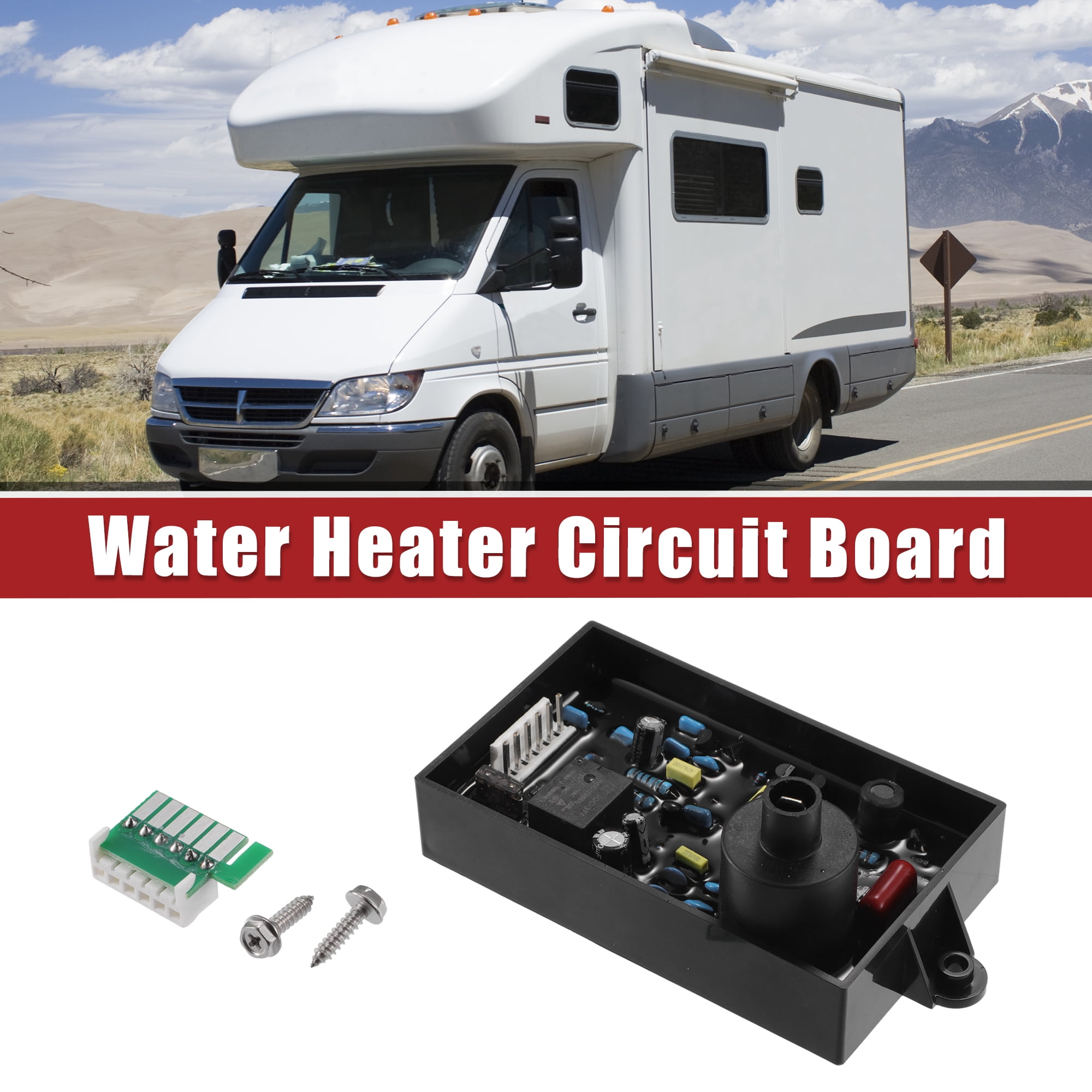 Unique Bargains 1pcs Universal RV Water Heater Control Circuit Board Water Heaters Black