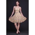 thumbnail image 3 of Bimba Floral Printed Women Smocked Waist Top Spaghetti Strap Mini Sun Dress-Small, 3 of 5