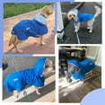 thumbnail image 7 of Waterproof Dog Raincoat, Adjustable Reflective Lightweight Pet Rain Clothes with Poncho Hood (X-Large, Blue), 7 of 7