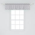 thumbnail image 2 of Ambesonne Geometric Window Valance, Modern Nested Squares, 54" X 12", Dried Rose Slate Blue, 2 of 3