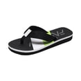 thumbnail image 3 of longantii Men's Lightweight Slippers, Summer Anti-slip Wear Flip Flops with Arch Support, Surf Slippers, Beach Slippers, Bathing, Sandals Black, 3 of 8