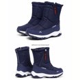 thumbnail image 3 of Snow Boots For Men Women Waterproof Insulated Anti-Slip Warm Winter Shoes Lightweight Faux Fur Lined Frosty Warm Outdoor Boots Blue size 11, 3 of 4