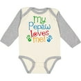 thumbnail image 3 of Inktastic My Pepaw Loves Me Grandchild Boys or Girls Long Sleeve Baby Bodysuit, 3 of 5
