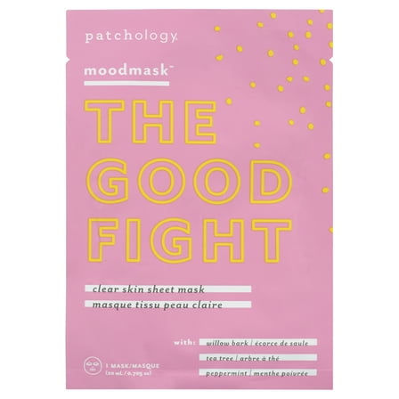 Patchology Moodmask The Good Fight Facial Sheet Mask Skin Care, 0.705 oz