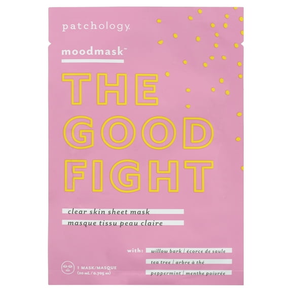 Patchology Moodmask The Good Fight Facial Sheet Mask Skin Care, 0.705 oz