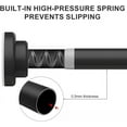 thumbnail image 3 of Adjustable rustproof 72" Straight Tension Shower Curtain Rod, 3 of 7