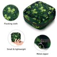 thumbnail image 3 of Saint Patrick's Day Sanitary Napkin Storage Bag Makeup Pouch for Purse, Small Sanitary Napkin Disposal Bags, in Velvet, Sponge, Oxford Fabric, 4.7x6.6x6.6 in, 3 of 6