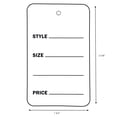 thumbnail image 2 of SSWBasics Large Unstrung White Non-Perforated Price Tags - 1 3/4”W x 2 7/8”H - Pack of, 2 of 5
